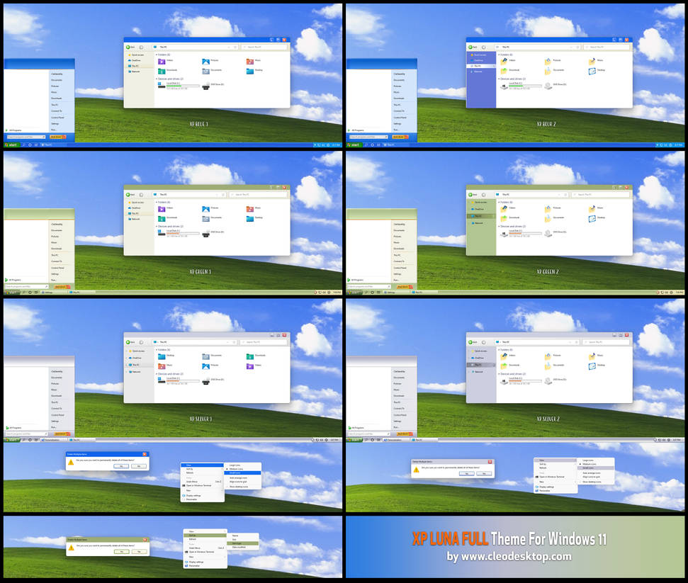 Xp Luna Full Version Theme For Windows 11 By Cleodesktop On Deviantart