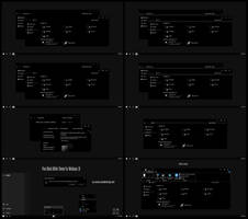 Pure Black White Theme Win10