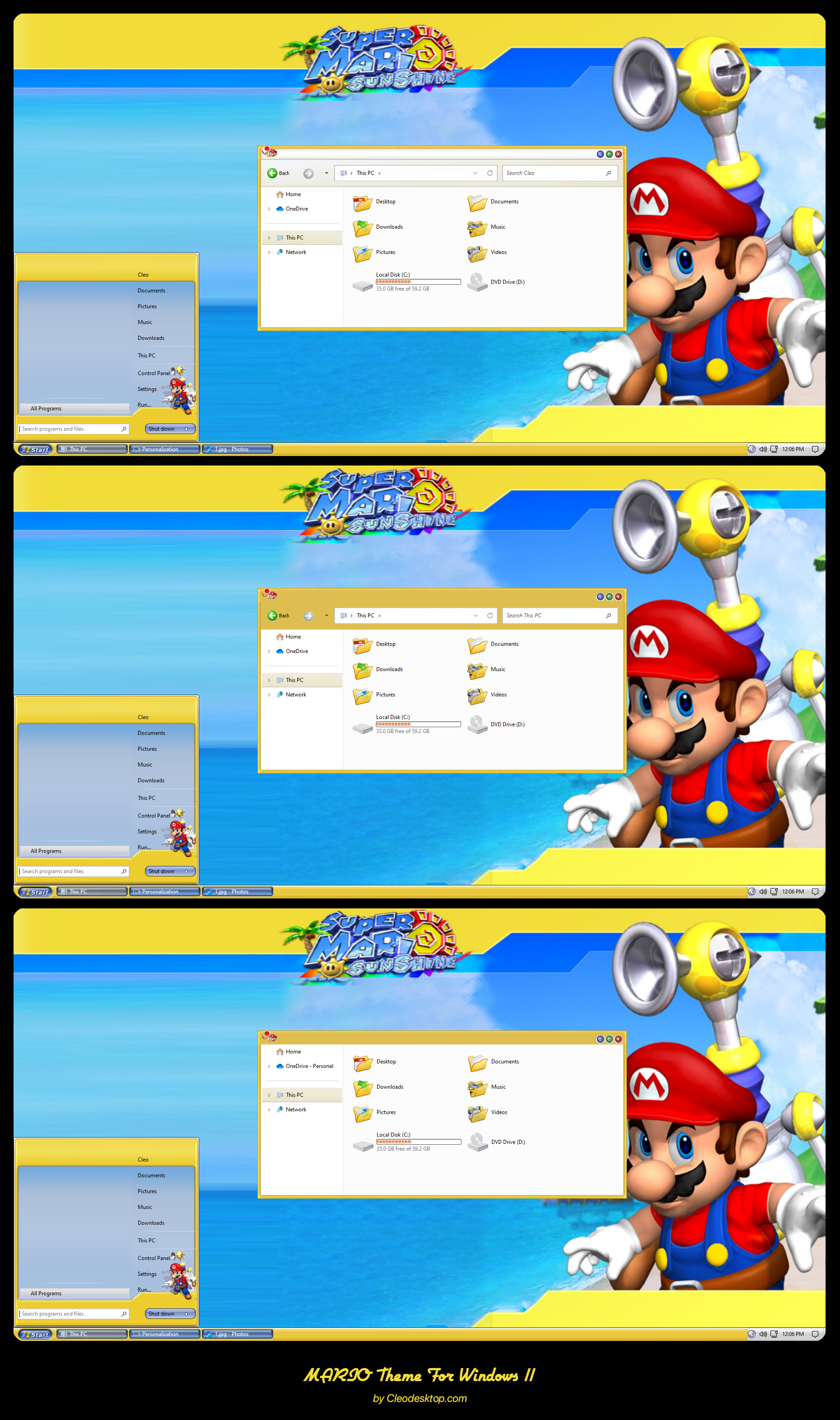 Super Mario Windows 11/10 Theme 