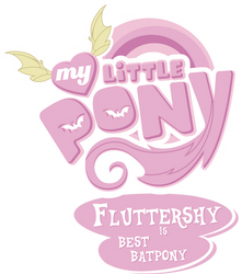 Flutterbat Best Pony Logo by VladimirMacHolzraum