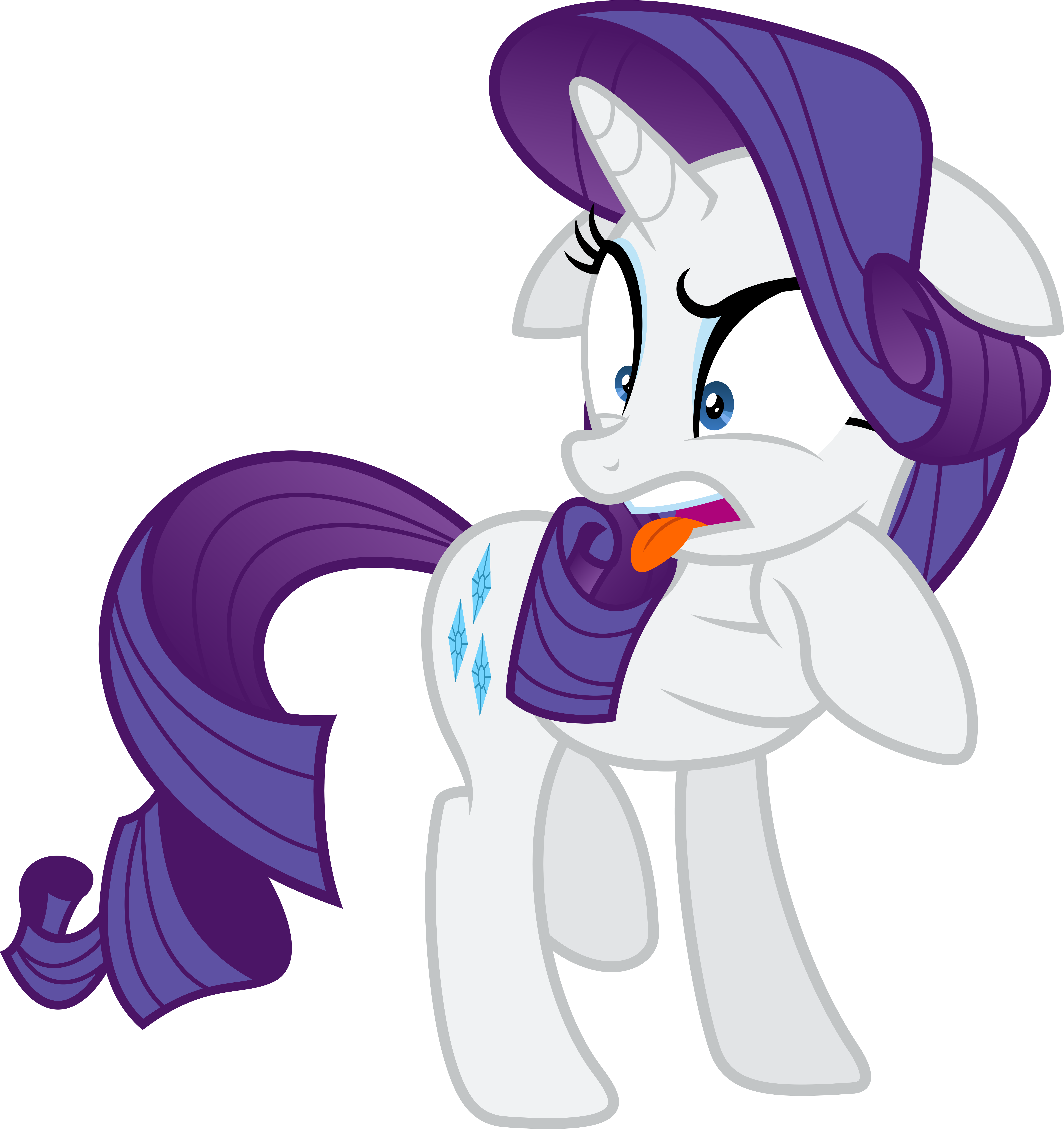 Rarity Admires an Exquisite Cloak