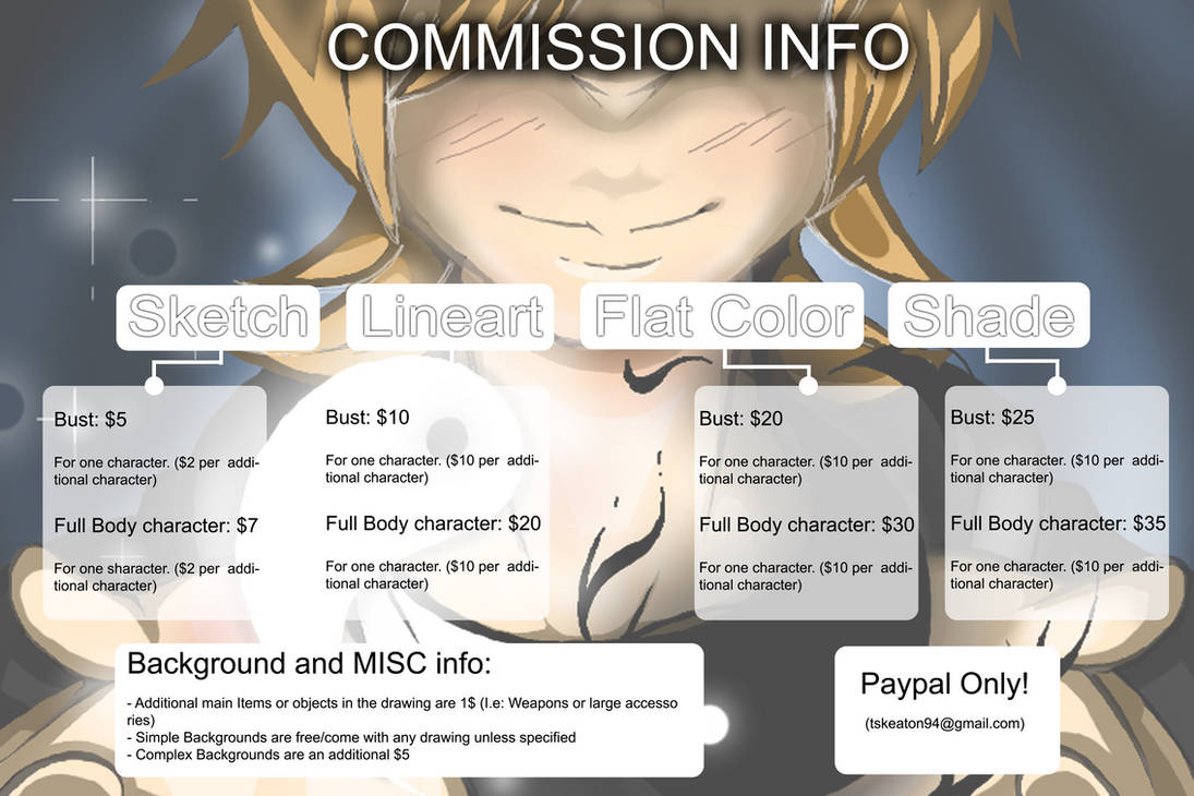 Commission Sheet by KeatonTS on DeviantArt