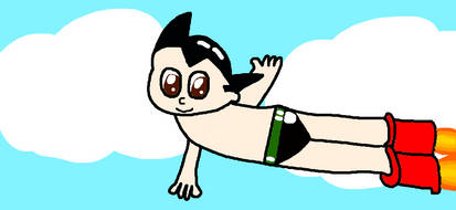 Astro Boy flying