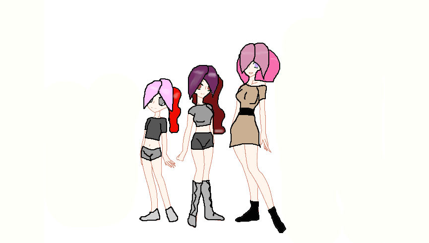The Three Girls by Rosepetalgaming on DeviantArt