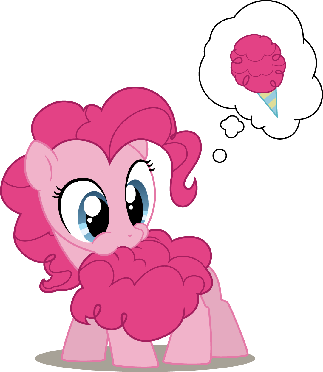 Cotton Candy Tail Vector