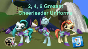 (DL) 2, 4, 6 Greaaat Cheerleader Costume