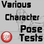 Animated Character Pose Tests