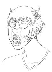 :homestuck: sollux lineart