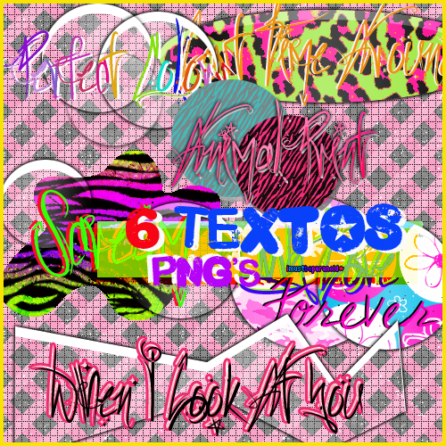 6 Textos PNG