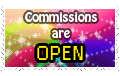 Commission are open Stamp