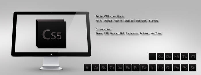 Adobe CS5 Icons Black