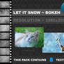 Let it snow bokeh texture pack