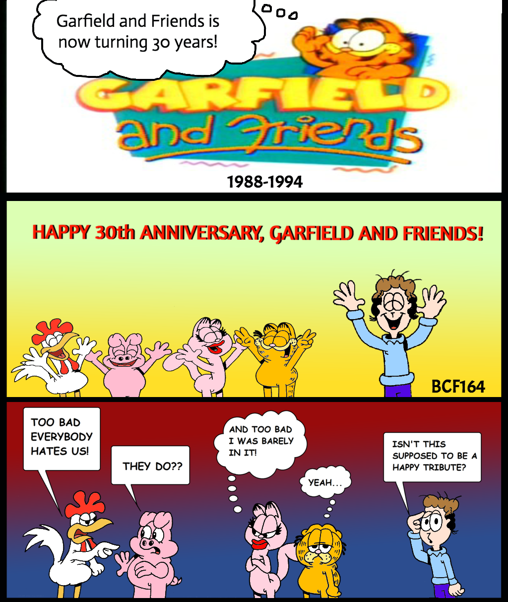 Happy 30th Anniversary, Garfield and Frien... by BobClampettFan164 on