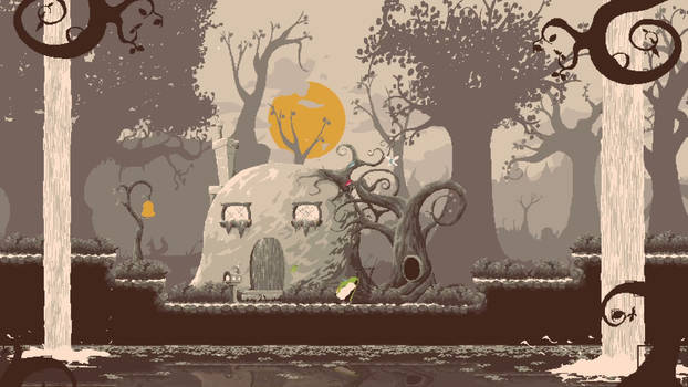 Outside of Player's home, Game I'm working on