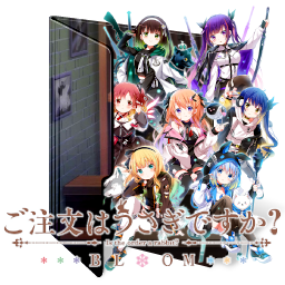 Gochuumon Wa Usagi Desu Ka? Bloom Icon Folder by assorted24 on DeviantArt