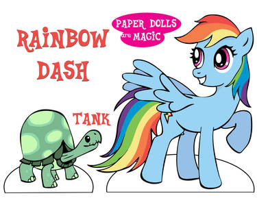 Paper Dolls are Magic: Rainbow Dash