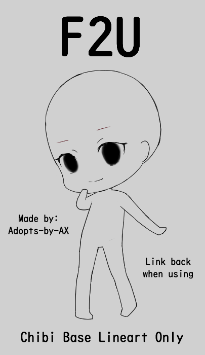 F2U - Chibi Base Lineart by adopts-by-AX on DeviantArt