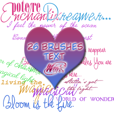 Brushes: Winx text