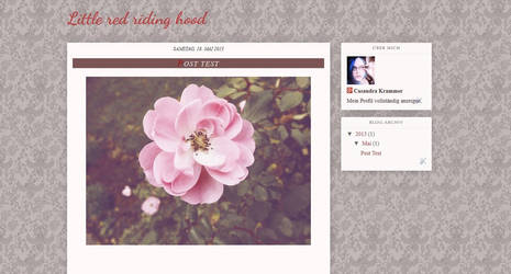 Little Red Riding Hood ~ Free Blogger Template