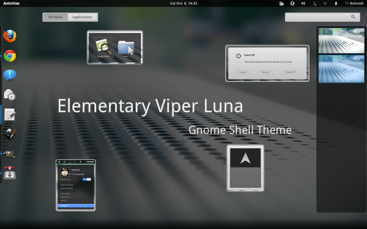 ElementaryViper Luna shell 1.2