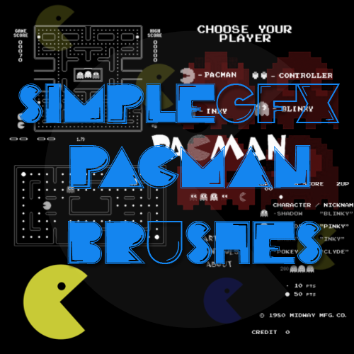 Pacman Brush Set
