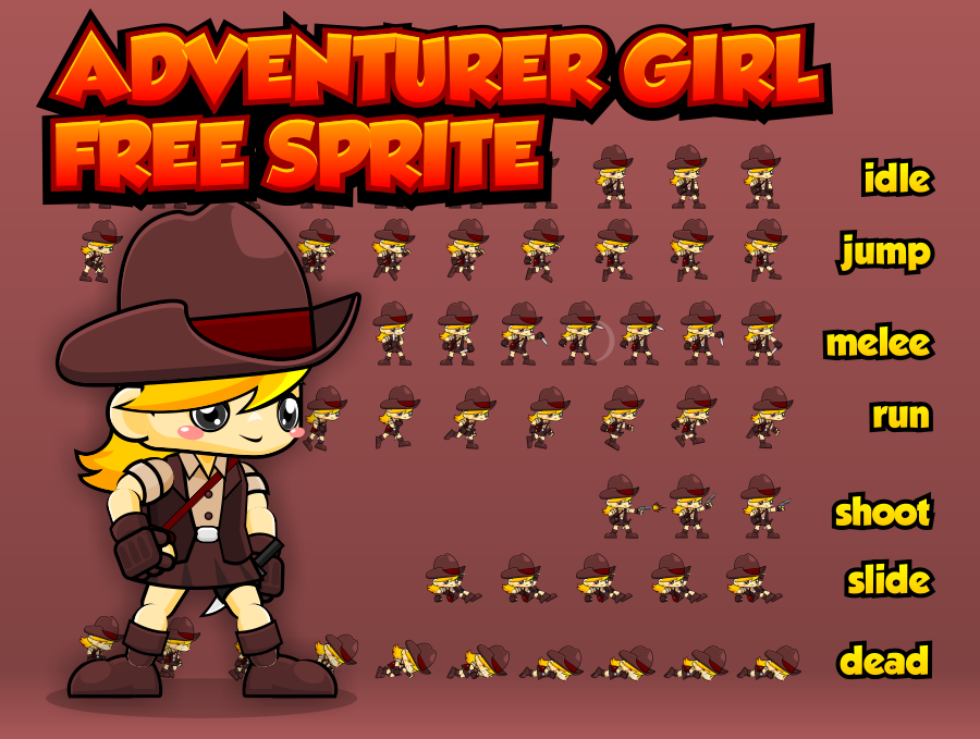 Adventurer Girl - Free Sprite