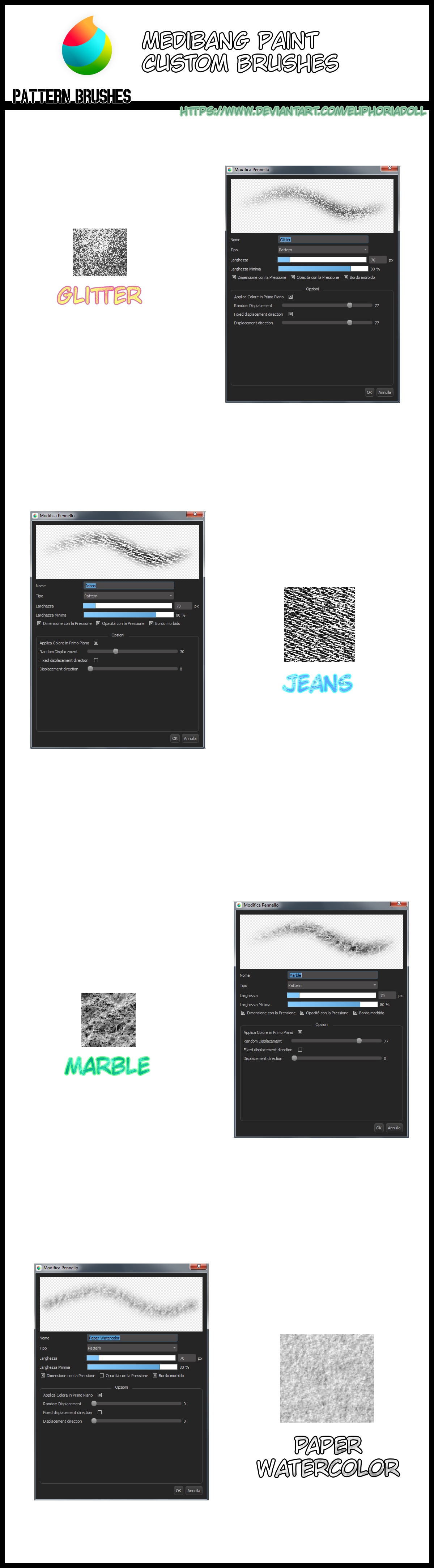 Medibang Paint Custom Brushes - Pattern Brushes by euphoriadOll on ...