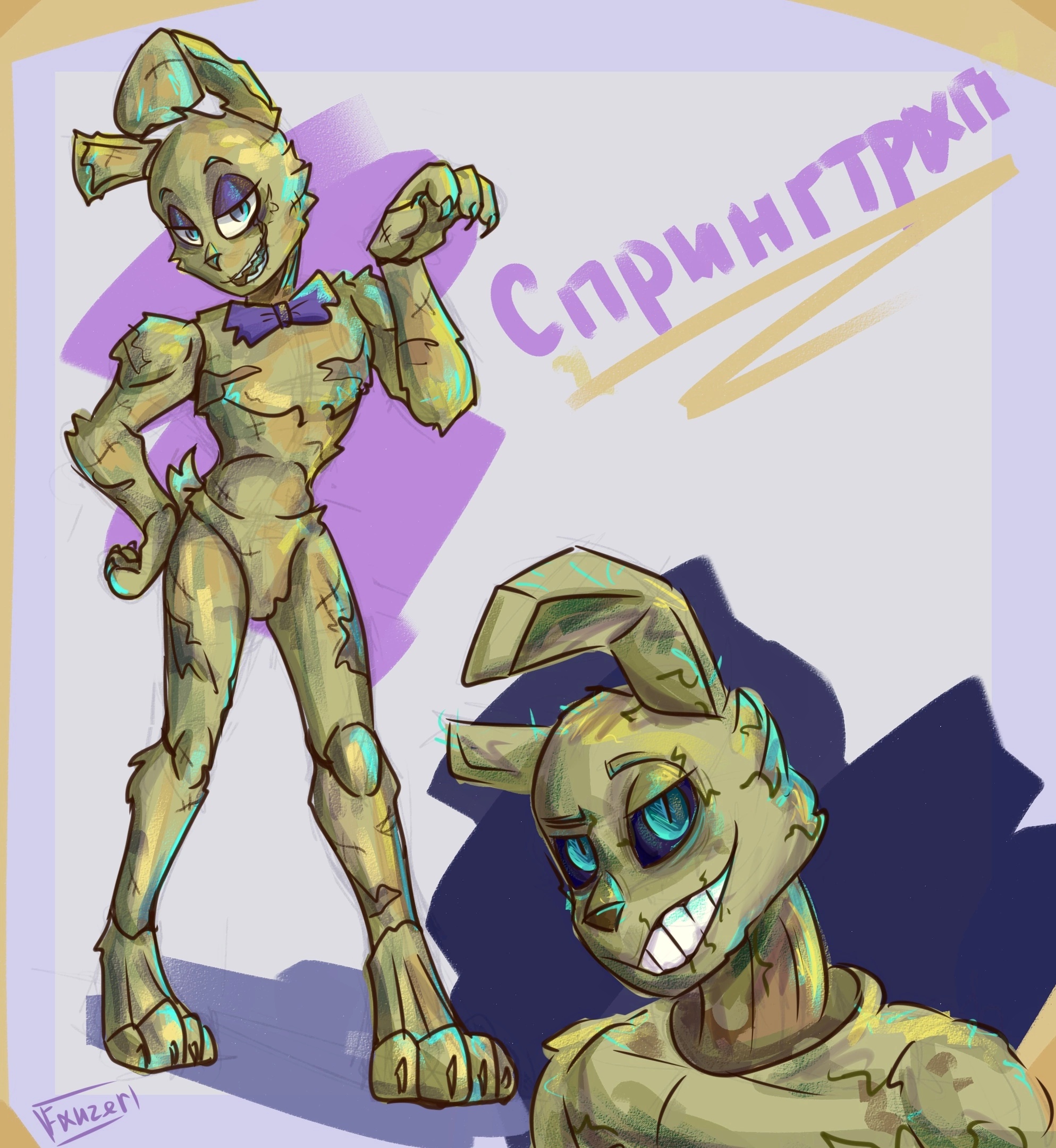 Springtrap- by Fauzer0png on DeviantArt