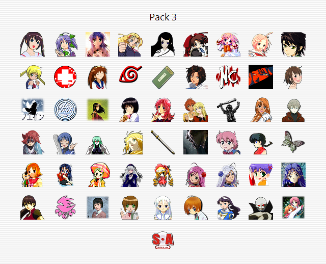 Anime Icons Pack 3 of 6 by EXO-02 on DeviantArt Anime Icons Pack 3 of 6 by EXO-02 on DeviantArt