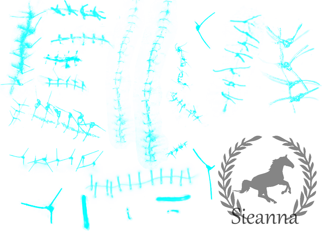 Light Blue Stitches Set by SieannaBoo on DeviantArt