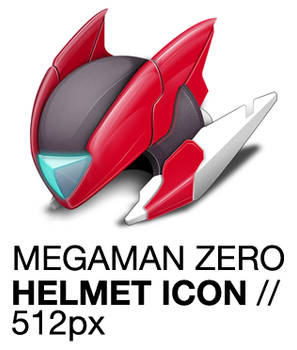 Megaman Zero Helmet Icon, Rockman