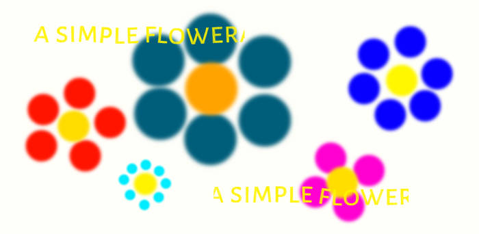 a simple flower art