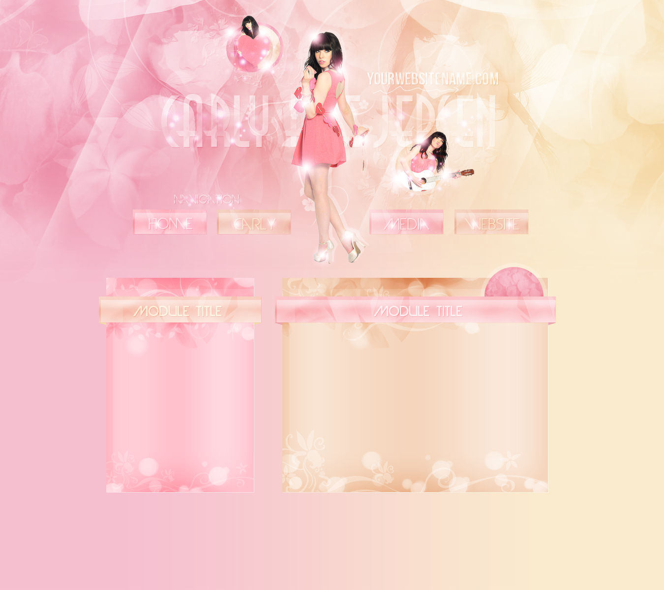 Carly Rae Jepsen PSD Layout