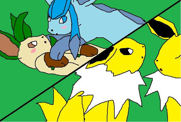 Flareon x Jolteon Love story 4 by eeveecupcakegirl on DeviantArt