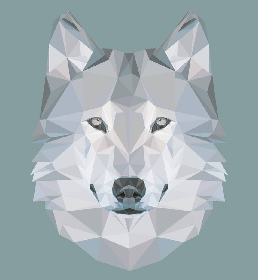 #wolf #полигональные #волк. геометрическая морда волка. волк 3д модель лоу поли. моделирование лоу поли волка. животное в полигональном стиле.