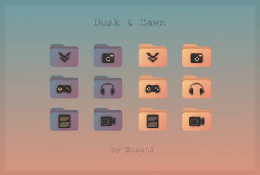 Dusk and Dawn folder icons