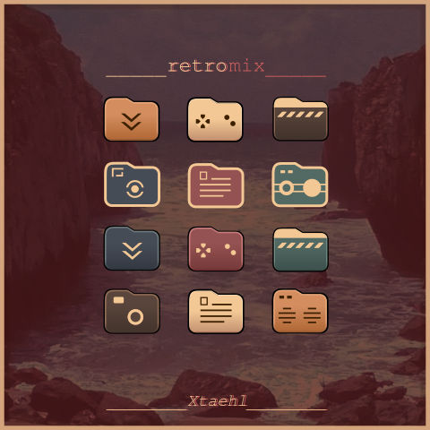 RetroMix Folder Icons by Xtaehl on DeviantArt