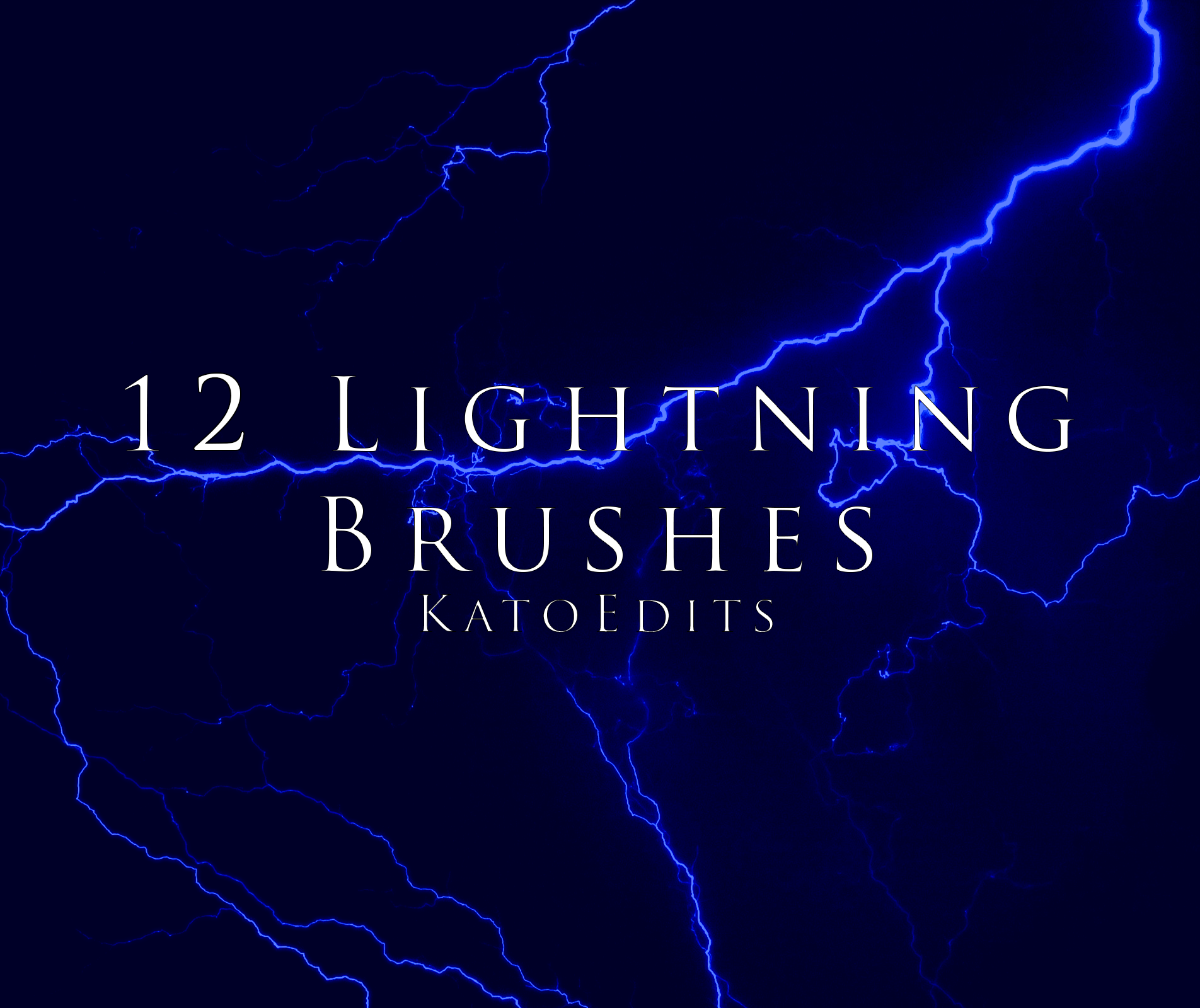 12 Lightning Brushes by KatoEdits on DeviantArt