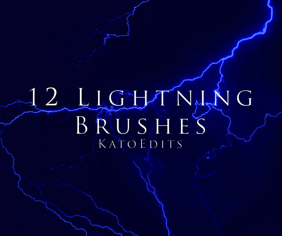 12 Lightning Brushes by KatoEdits on DeviantArt