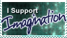 I Support Imagination stamp