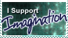 I Support Imagination stamp