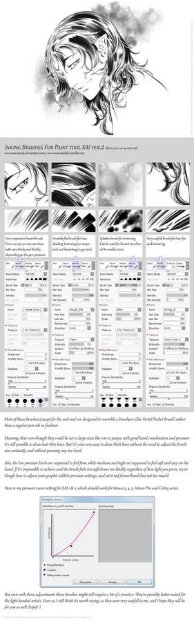 PaintTool SAI2 INKING BRUSHES