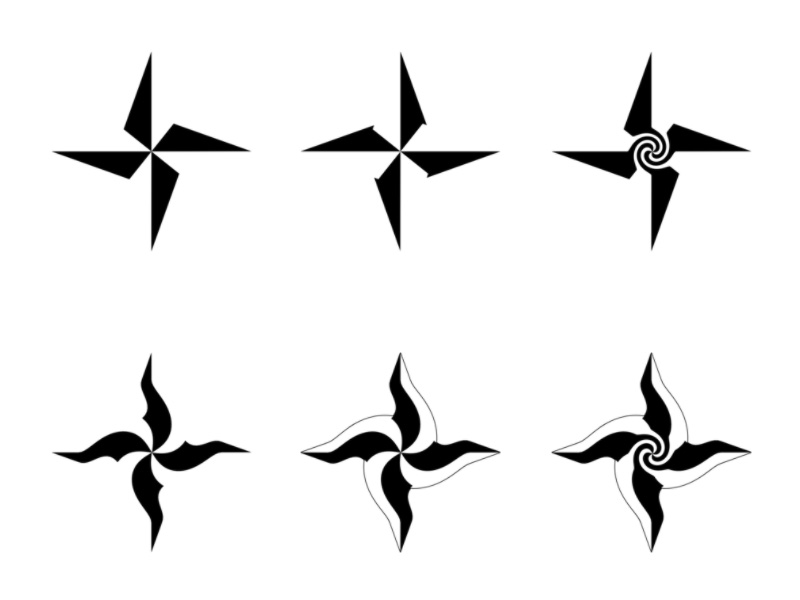 4-Point Stars... by Uchoose on DeviantArt