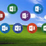Microsoft Office 2013 long Shadow Icons