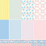 Photoshop Pastel Line and Dot Patterns