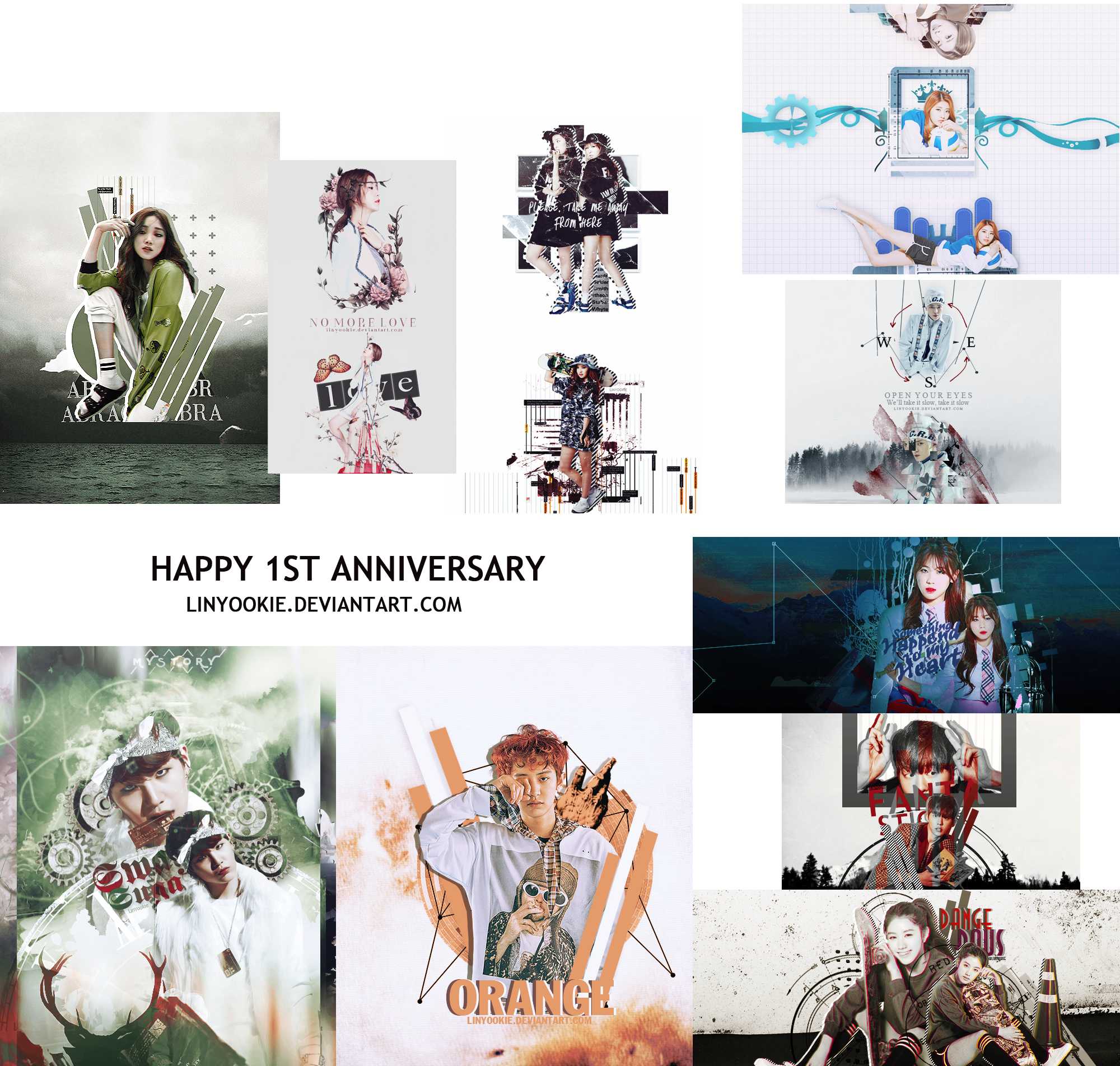 [PSD] 1 YEAR WITH DEVIANTART by LinYookie on DeviantArt