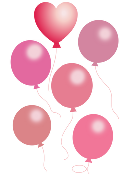 Balloons for a Party PNG PSD stock FTU
