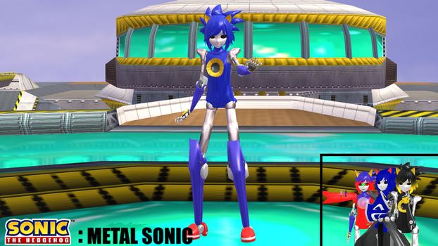 [MMD/model] Metal Sonic human form+DL
