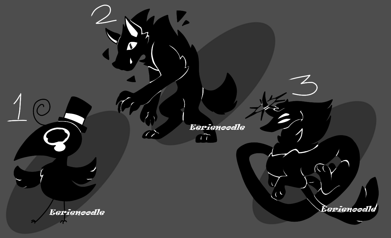 Shadow Creature Adopts {Closed} by eerieN00dle on DeviantArt
