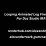 Animated Log Fire Daz3d